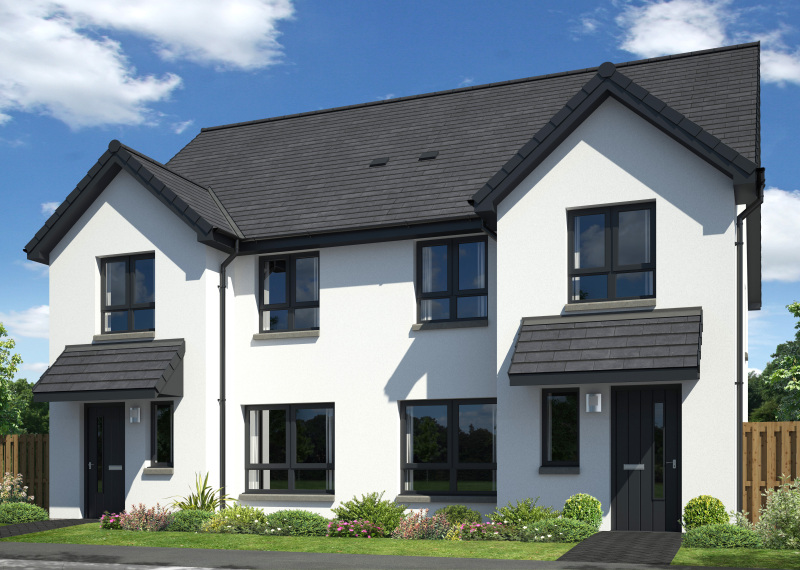 Springfield Properties New Homes In Scotland - Ardmore / terrace - Ardmore Semi Milnathort B OPP