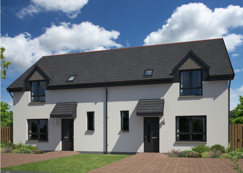 Springfield Properties New Homes In Scotland - Dallachy North Semi-detached - Dallachy Semi detached North OPP