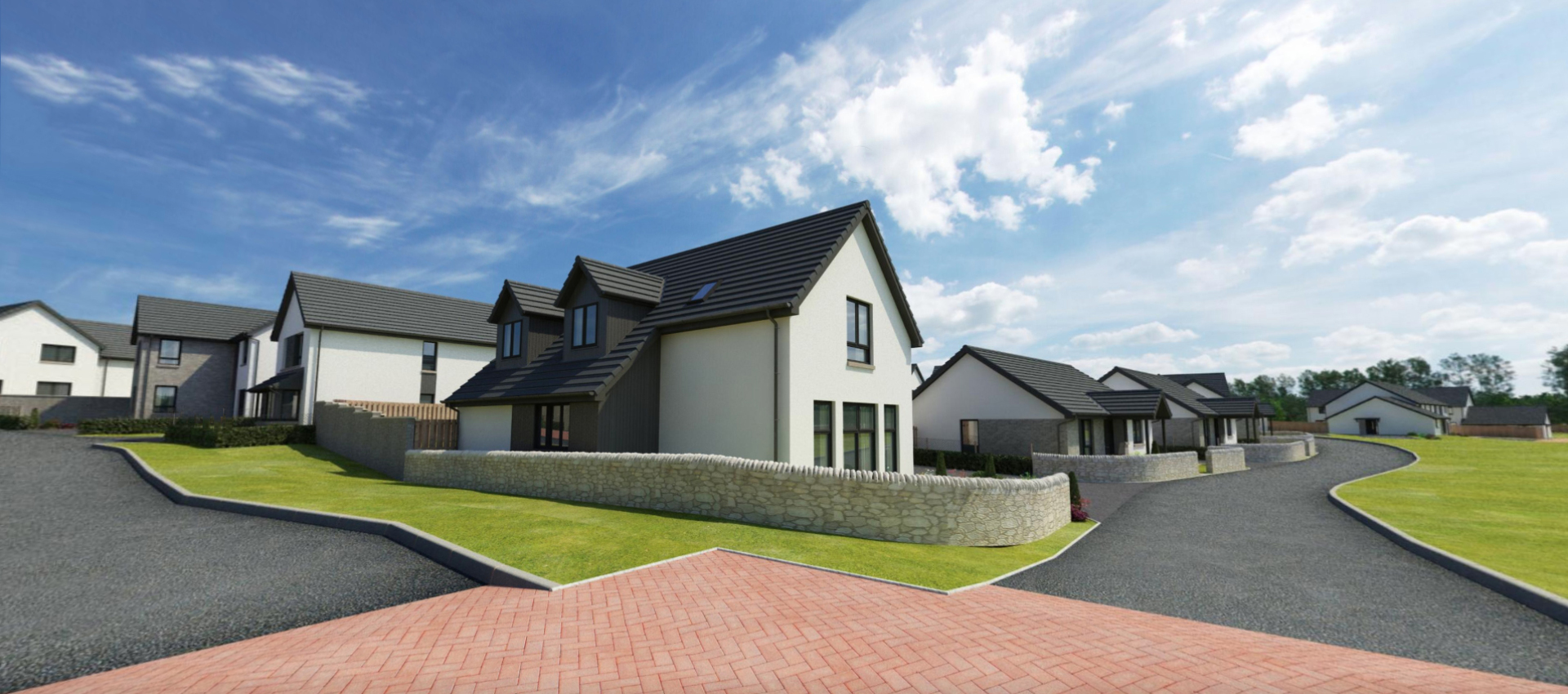 Springfield Properties New Homes In Scotland - Pool of Muckhart - Pool of Muckhart holding banner