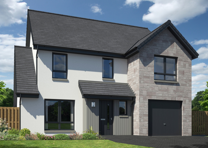 Springfield Properties New Homes In Scotland - Letham - Letham Milnathort OPP