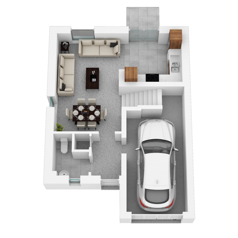 Springfield Properties New Homes In Scotland - Tiree - OP 01 Springfield Central The Tiree Ground floor