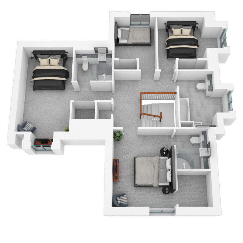 Springfield Properties New Homes In Scotland - Culbin - AS 03 Springfield Central The Culbin First floor