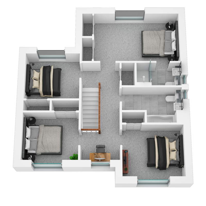 Springfield Properties New Homes In Scotland - Cramond - AS 03 Springfield Central The Cramond First Floor