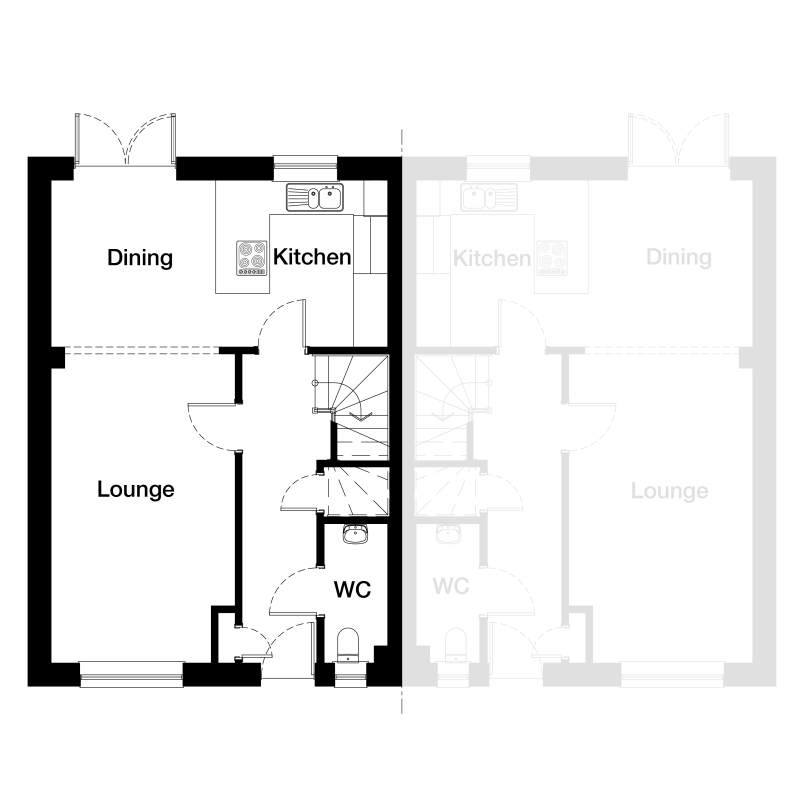 Springfield Properties New Homes In Scotland - Cupar semi - Cupar semi