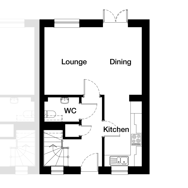 2 bedroom terrace Balloch for sale in Perth plot 9018 Springfield