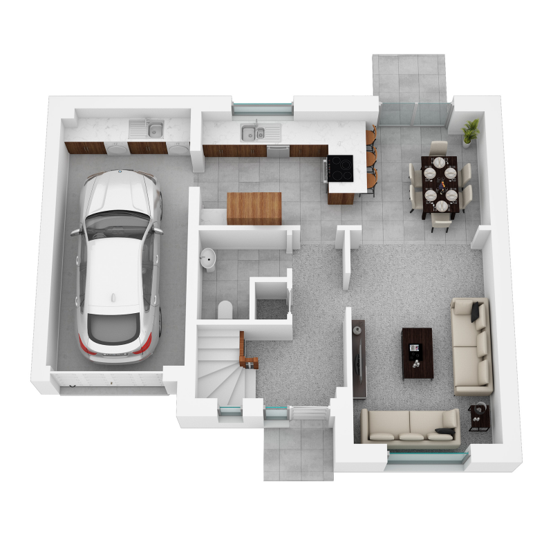 Springfield Properties New Homes In Scotland - Balerno North - AS 01 Springfield North The Balerno Ground Floor