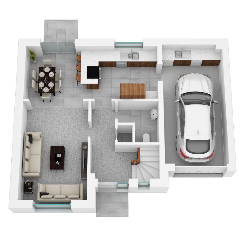 Springfield Properties New Homes In Scotland - Balerno North - OP 01 Springfield North The Balerno Ground Floor