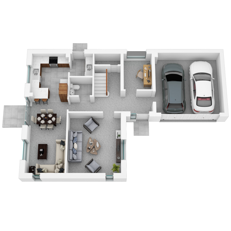 Springfield Properties New Homes In Scotland - Bowmore - OP 02 Springfield Central The Bowmore Ground Floor