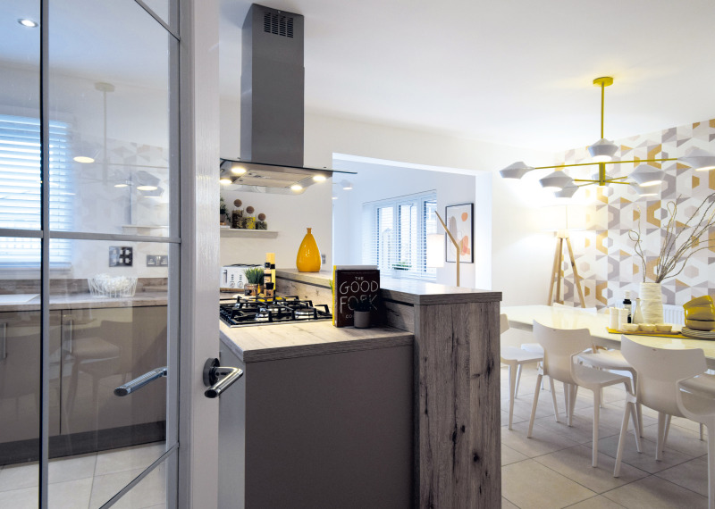 Springfield Properties New Homes In Scotland - Images - Miscellaneous - Dunfermline Kitchen Dining Looking In