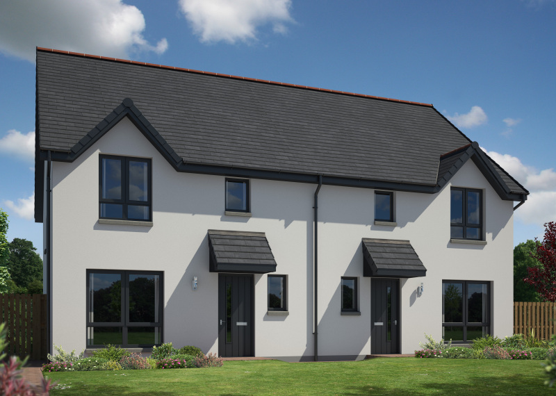 Springfield Properties New Homes In Scotland - Cupar North Semi-detached - Cupar North AS