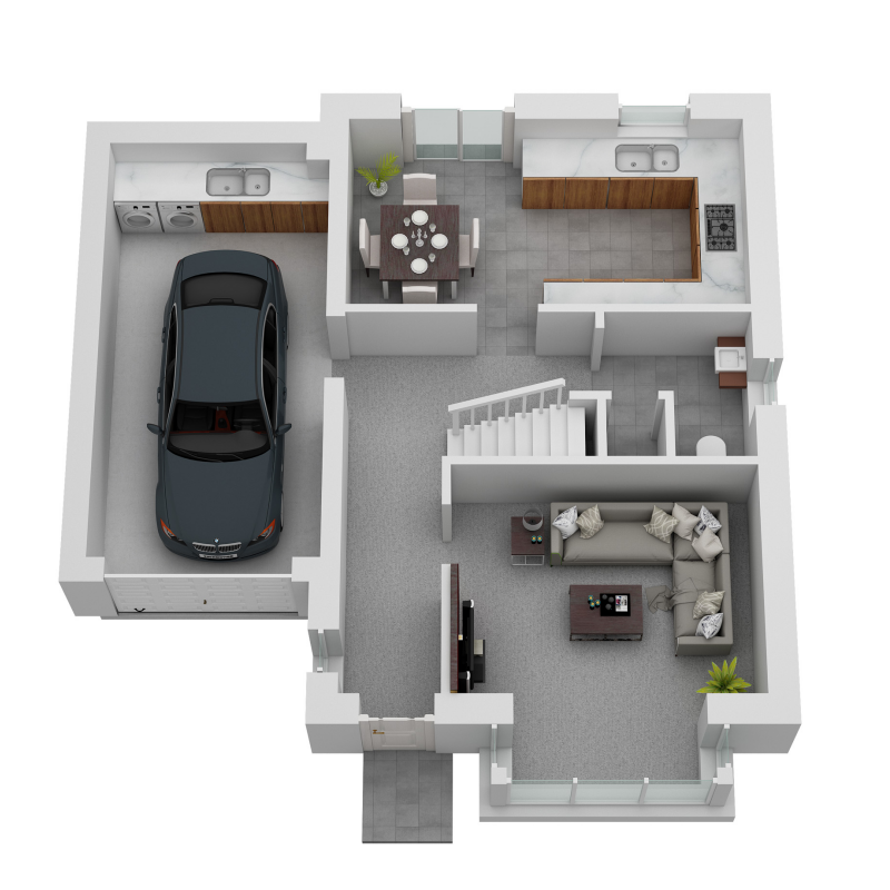 Springfield Properties New Homes In Scotland - Arden North - Arden North AS 3D GF