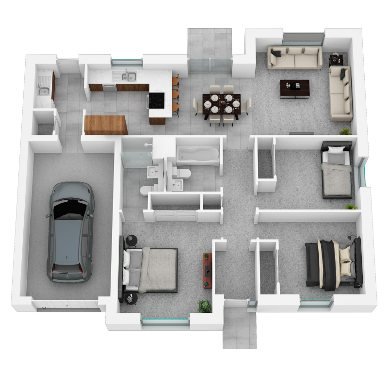 Springfield Properties New Homes In Scotland - Cullen North - Cullen North AS 3D GF