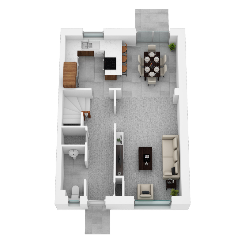 Springfield Properties New Homes In Scotland - Cupar North Detached - Cupar North OPP 3D GF