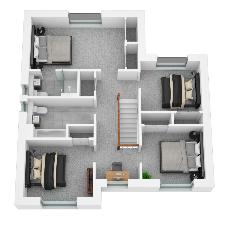 Springfield Properties New Homes In Scotland - Cramond North - Cramond North OPP 3D FF