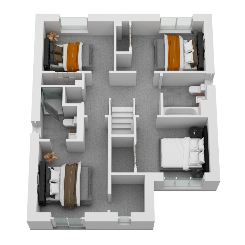 Springfield Properties New Homes In Scotland - Roslin North - AS 03 Roslin North 3D FF