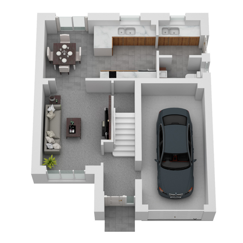 Springfield Properties New Homes In Scotland - Roslin North - OP 01 Roslin North 3D GF