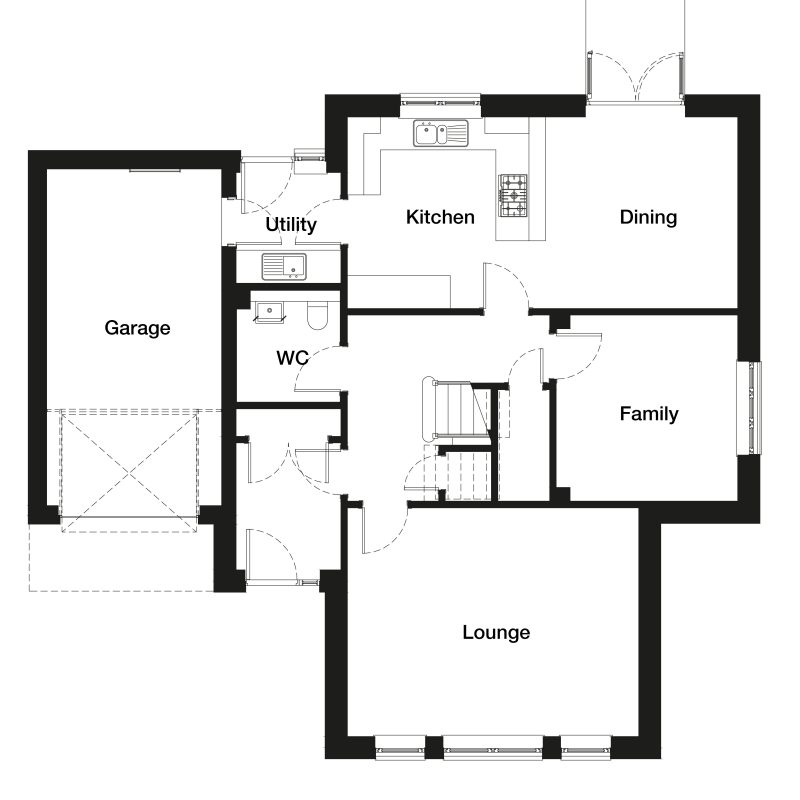 Springfield Properties New Homes In Scotland - Culbin North - Culbin North AS GF OPEN
