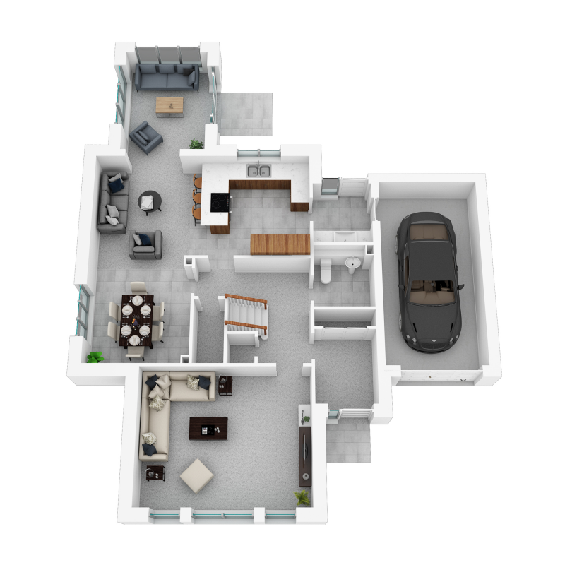 Springfield Properties New Homes In Scotland - Culbin North - Culbin North OPP 3D GF With Sunroom