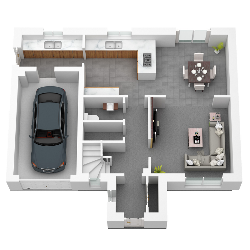 Springfield Properties New Homes In Scotland - Crail North - AS 01 Springfield North The Crail Ground Floor