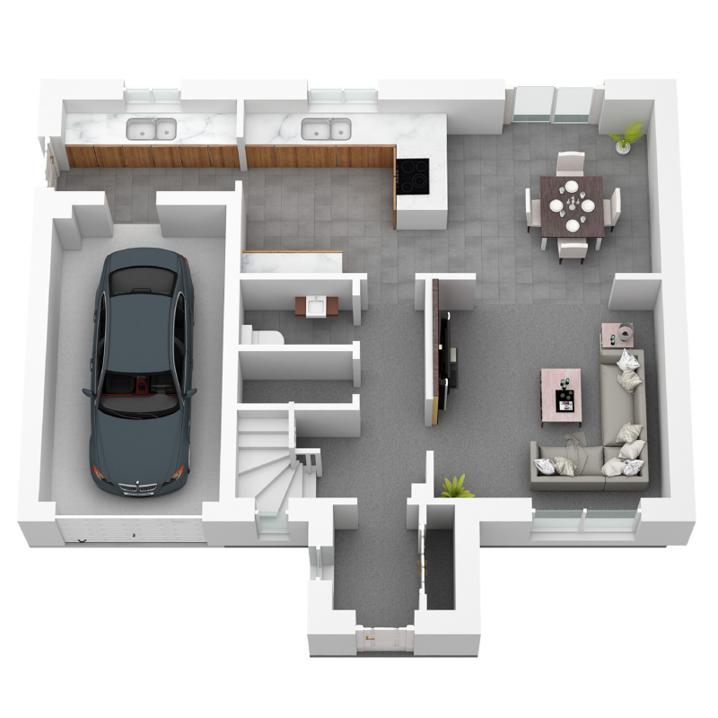Springfield Properties New Homes In Scotland - Crail North - AS 01 Springfield North The Crail Ground Floor