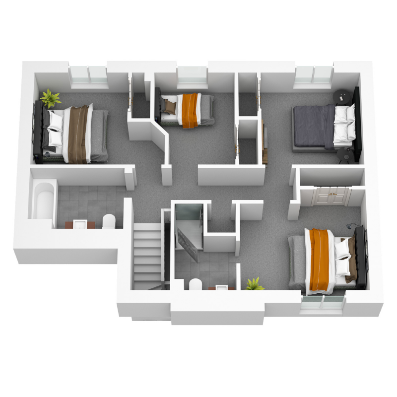 Springfield Properties New Homes In Scotland - Crail North - AS 03 Springfield North The Crail First Floor