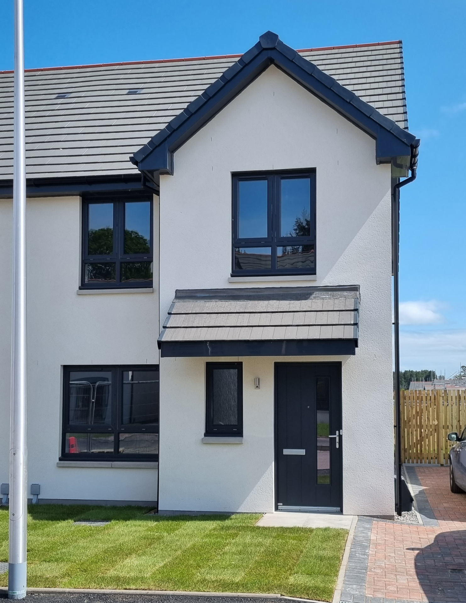 Exterior of Katrina's Ardmore home at South Glassgreen Elgin