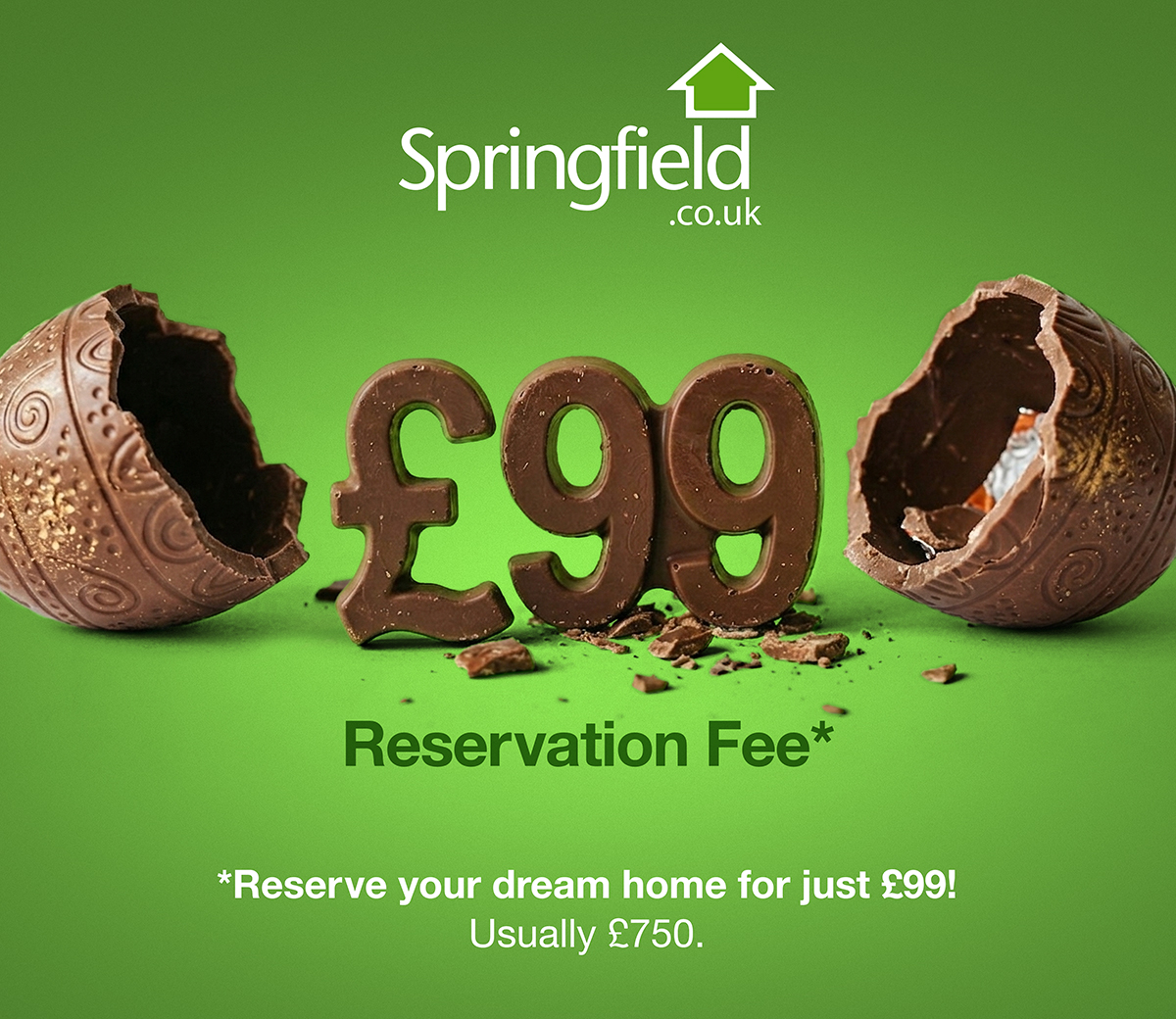 J006626 Springfield &pound;99 Reservation Fee Easter