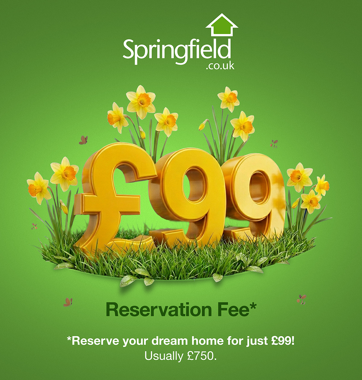 J006671 Springfield &pound;99 Reservation Fee Spring