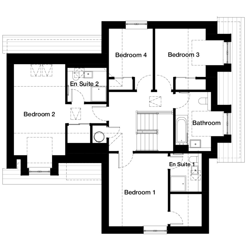 Culbin North AS First Floor (square shower tray)